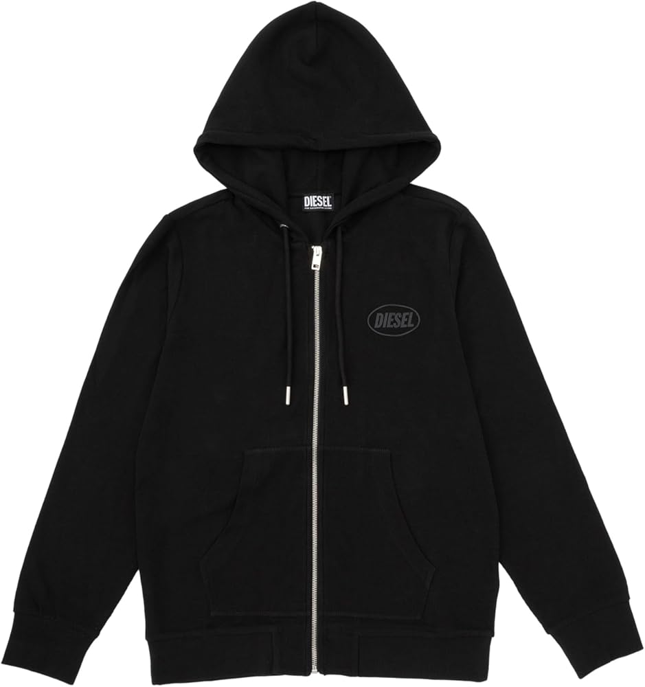diesel Y2K ブレイブマン ジップアップパーカー ブラック AL38